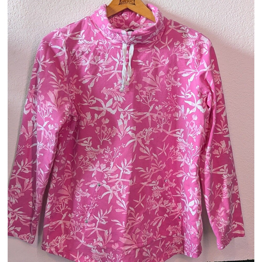 Sport Savvy French Terry Cowl Neck Long Sleeve Tunic Women's Size S Small (56m)